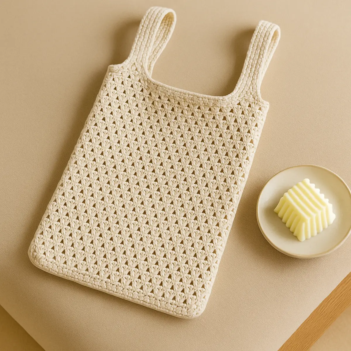 crochet market tote project conclusion image