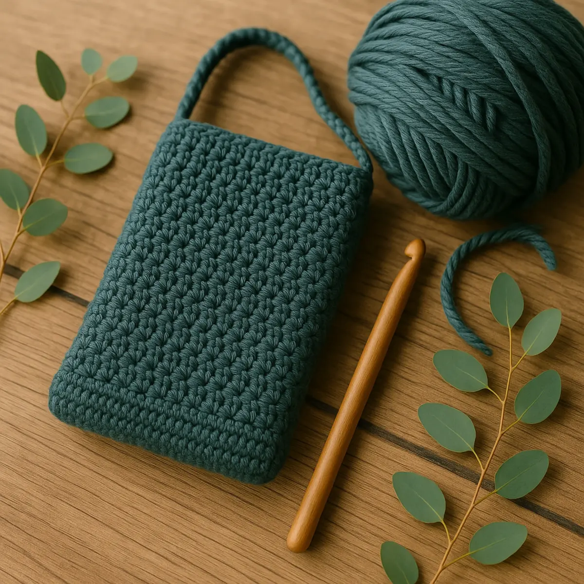 crochet phone bag description
