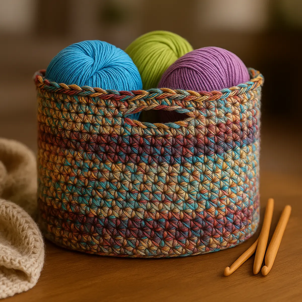 crochet storage basket conclusion
