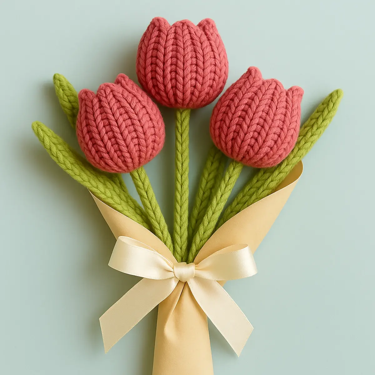 crochet tulip free pattern conclusion image description