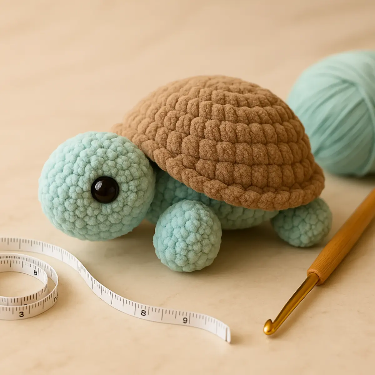 crochet turtle pattern description