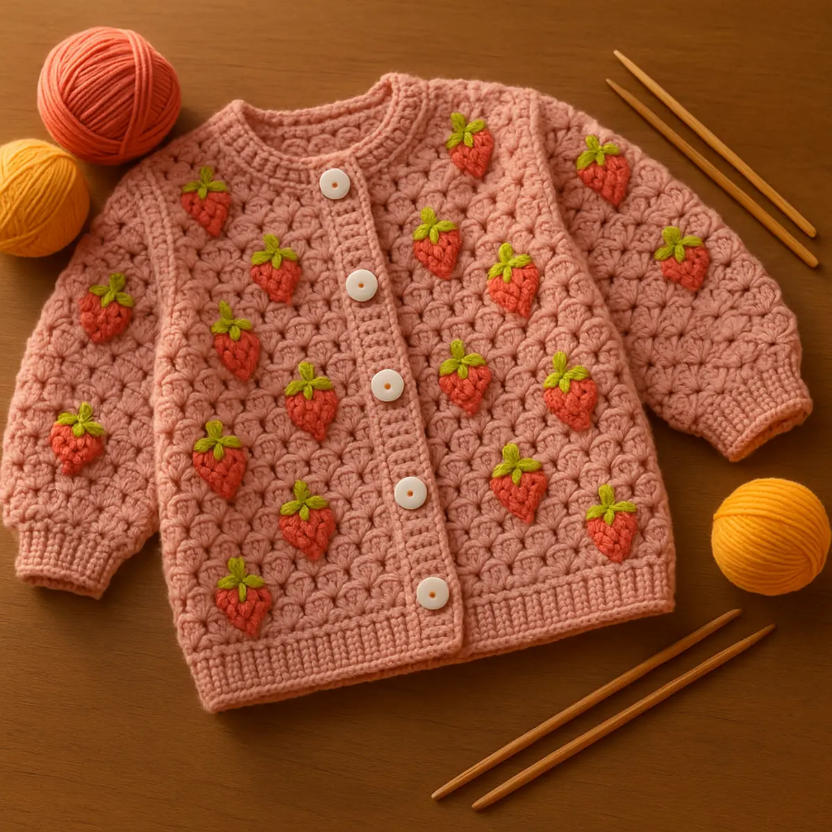 cute crochet strawberry cardigan conclusion