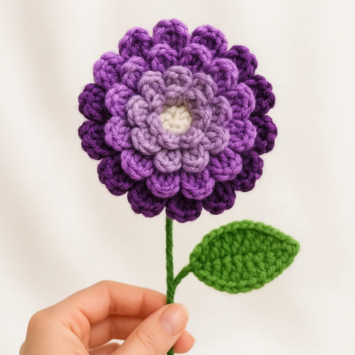 Free Crochet Dahlia Flower Pattern