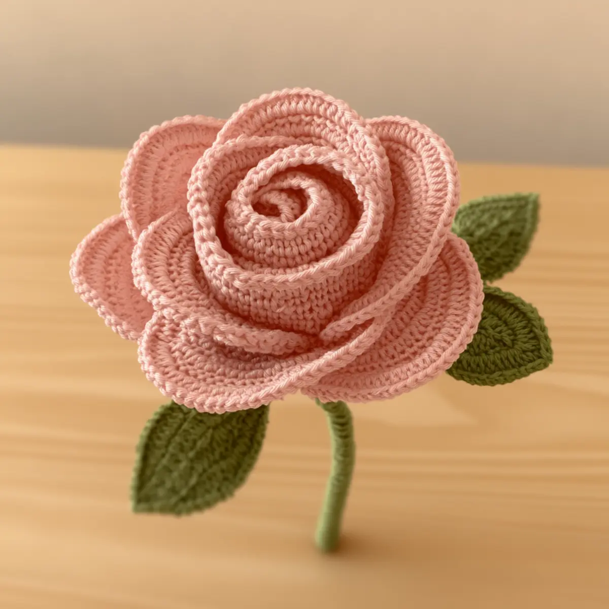 crochet rose pattern