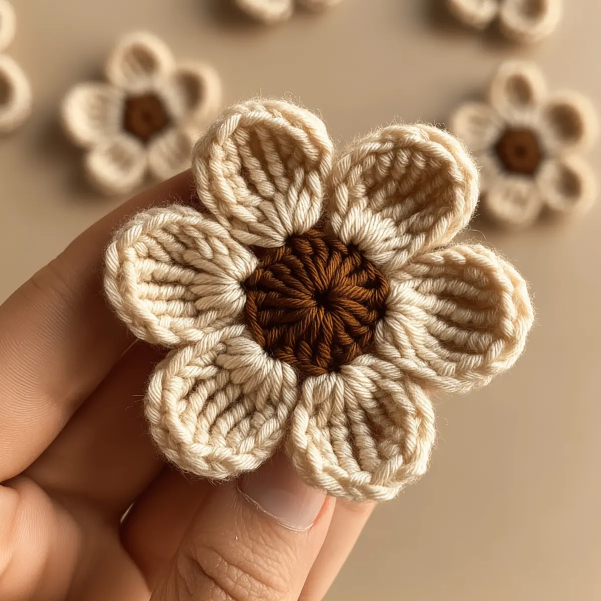crochet flower tutorial