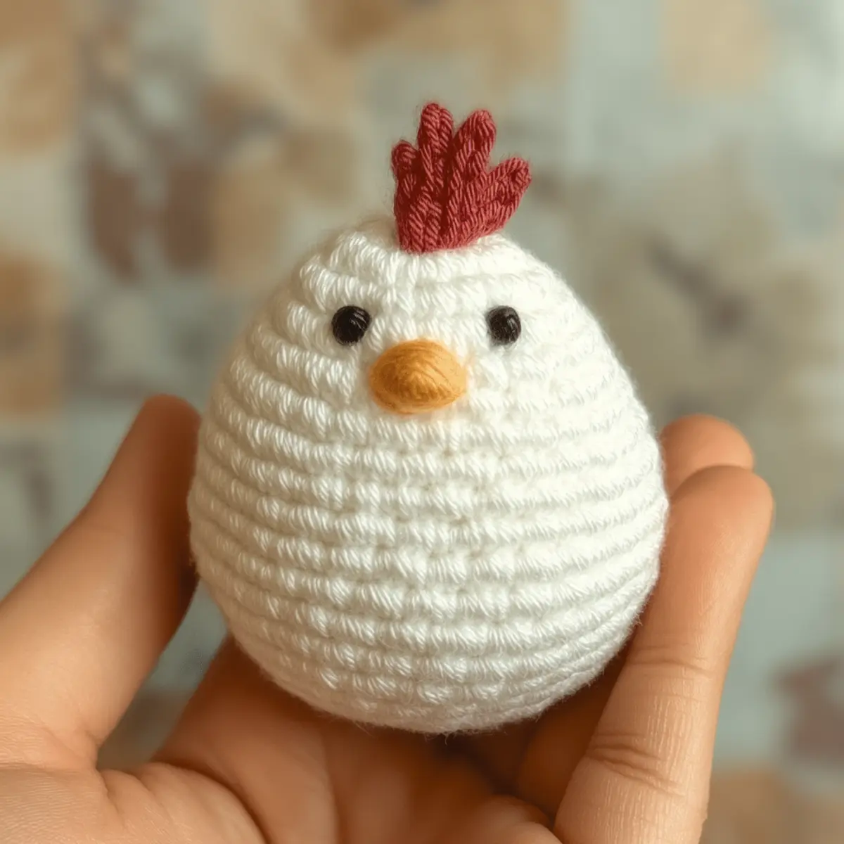 beginner crochet chickens