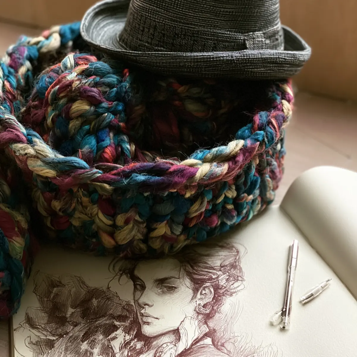 step-by-step tutorial for crochet storage basket