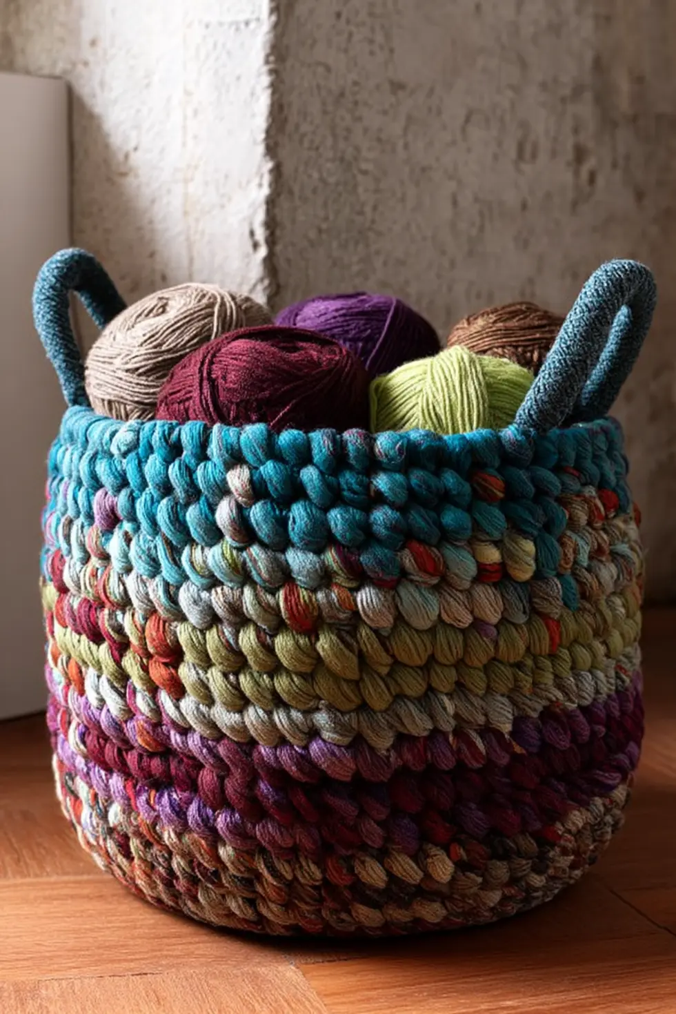 Crochet Storage Basket: A Colorful and Practical Solution