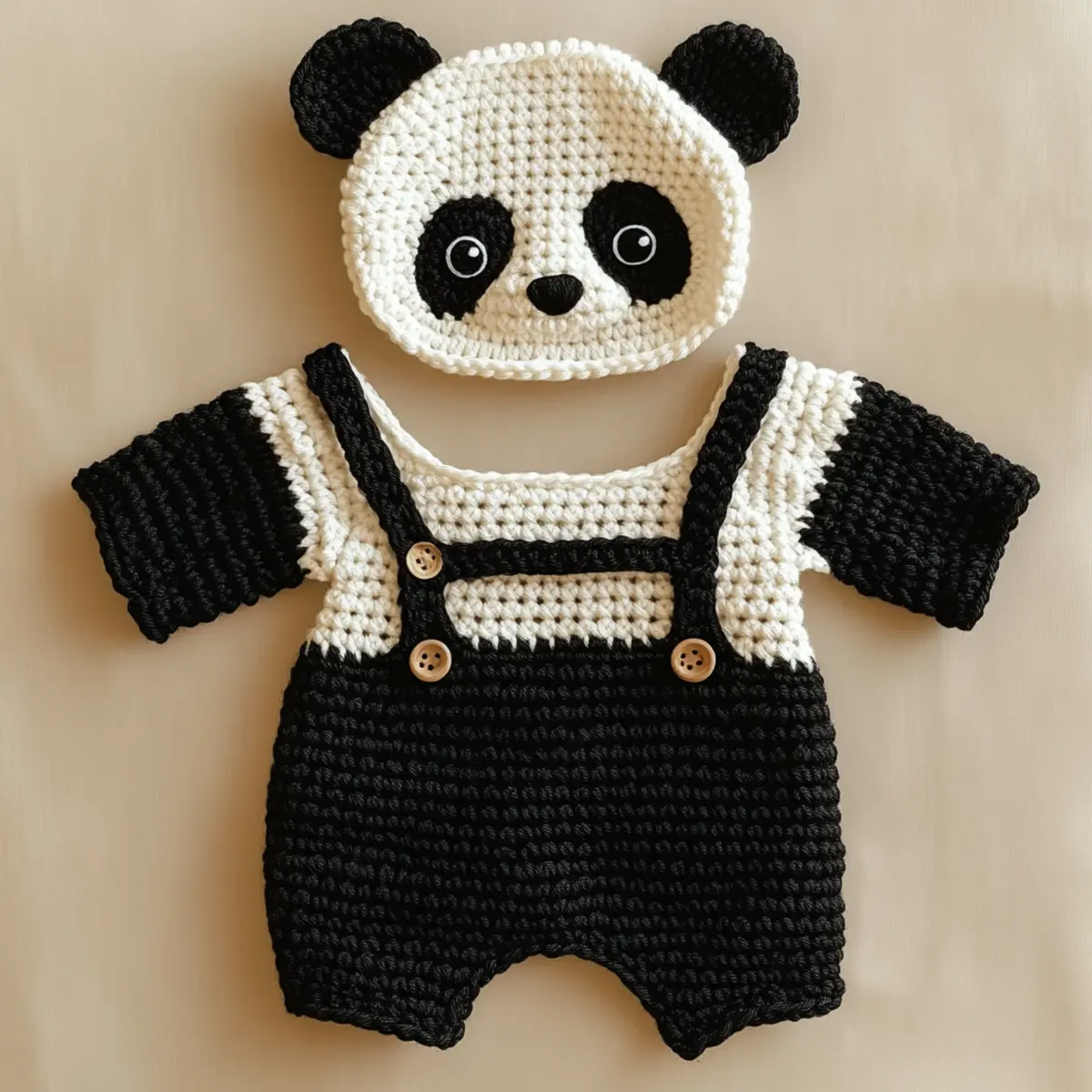 crochet panda outfit
