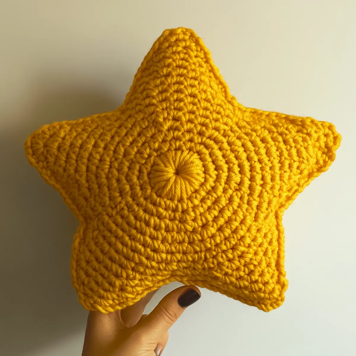 star crochet pillow