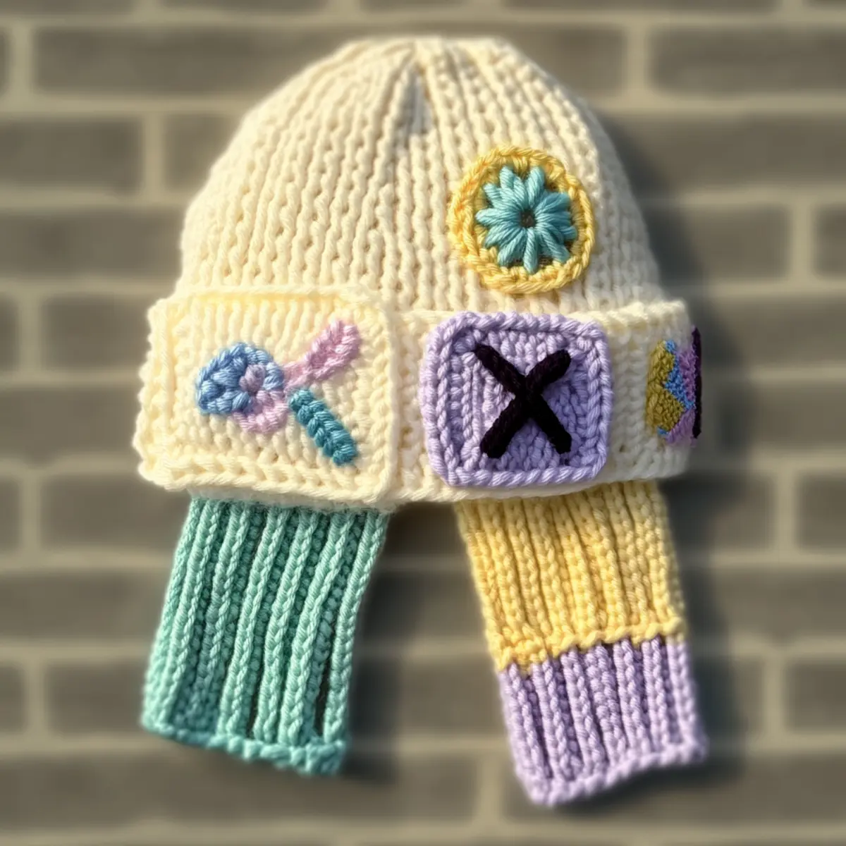 crochet hat and scarf
