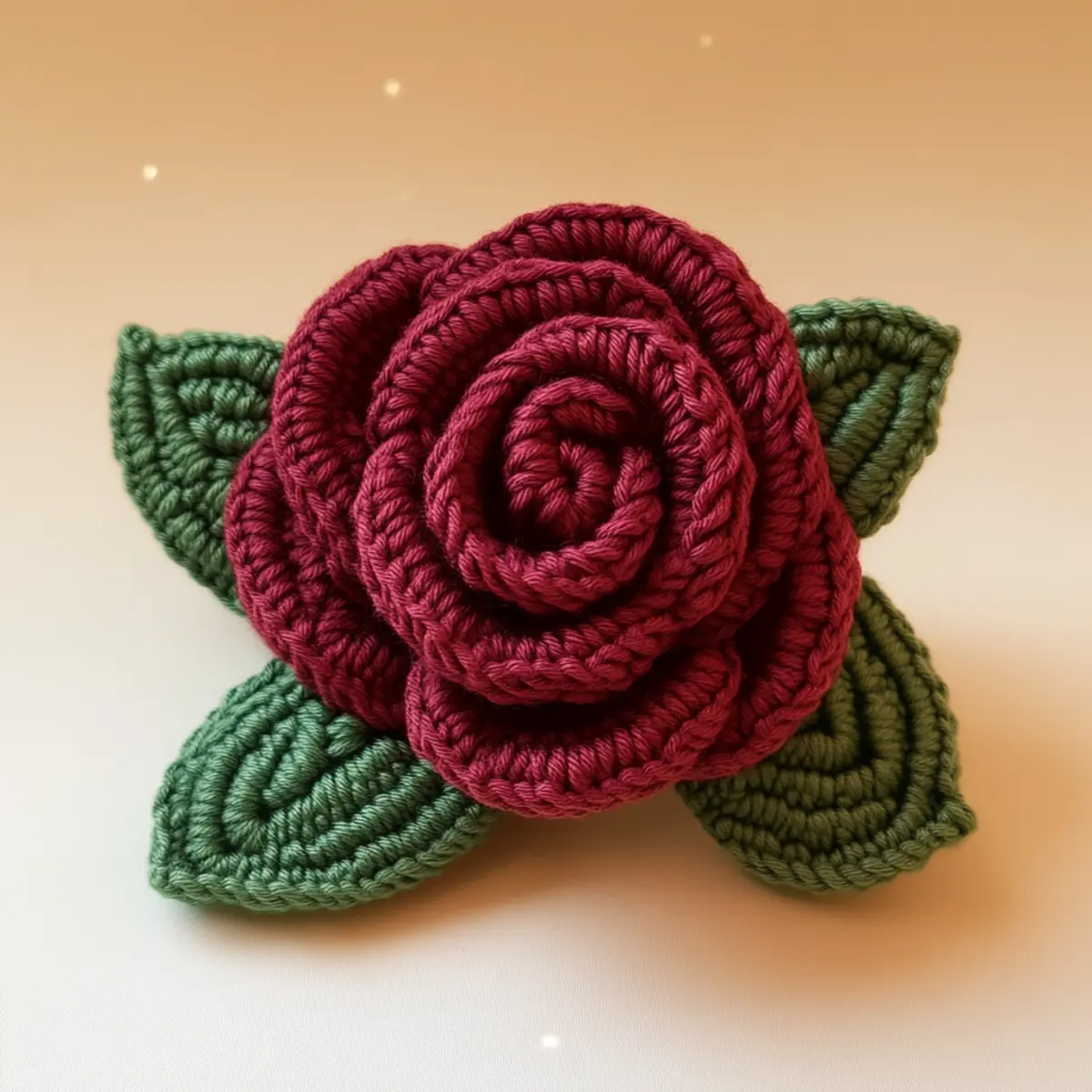 crochet rose pattern