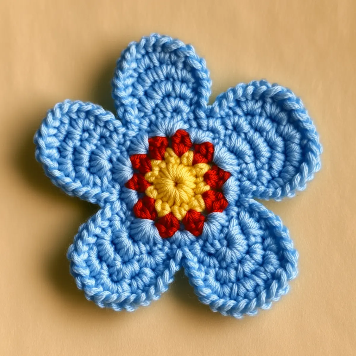 crochet flower pattern