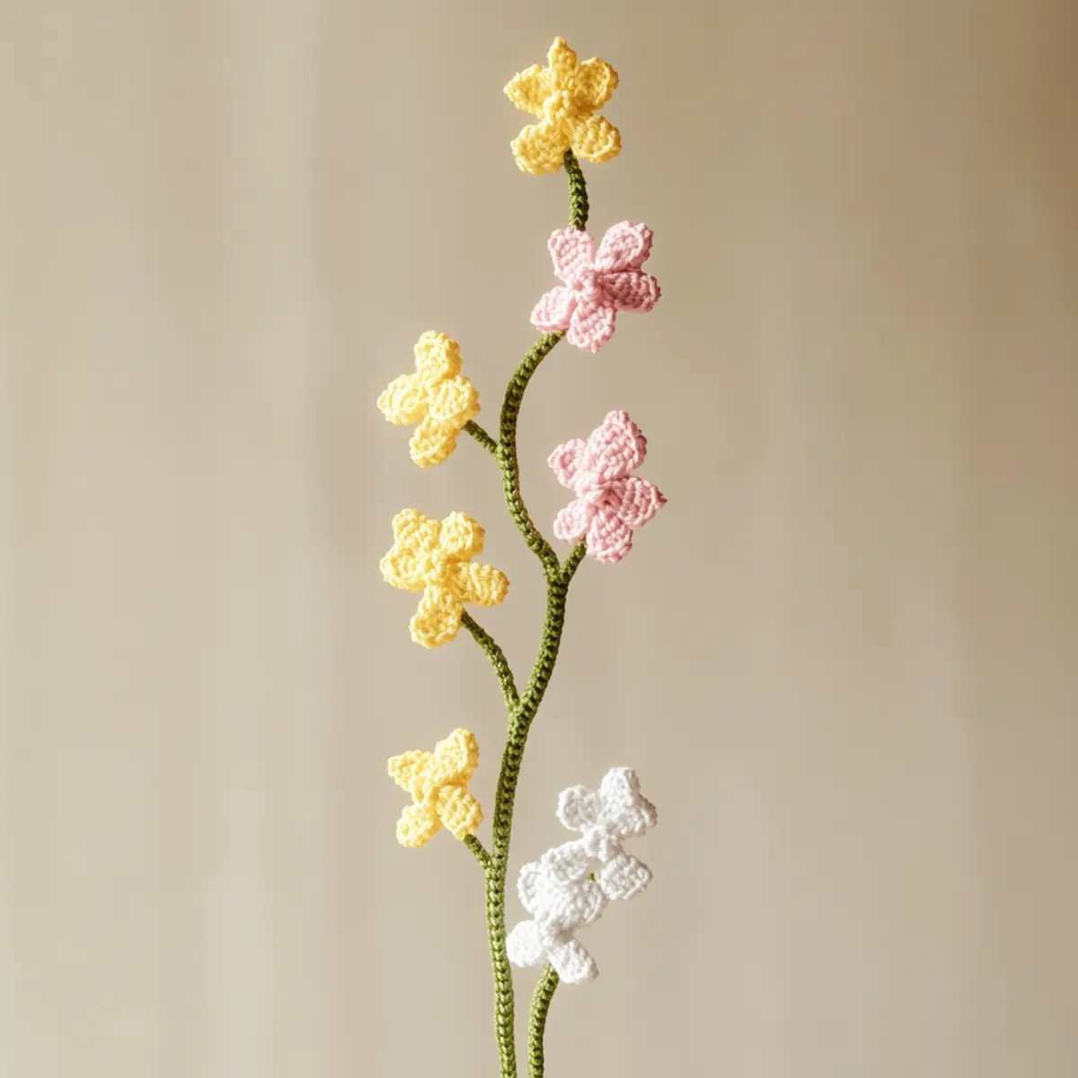 crochet orchid flowers