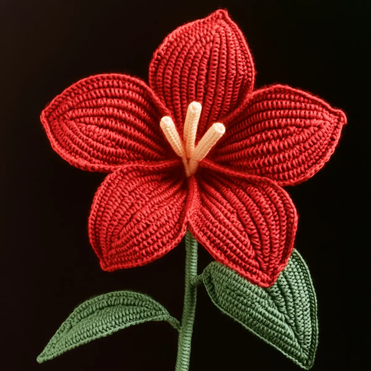 crochet flower pattern