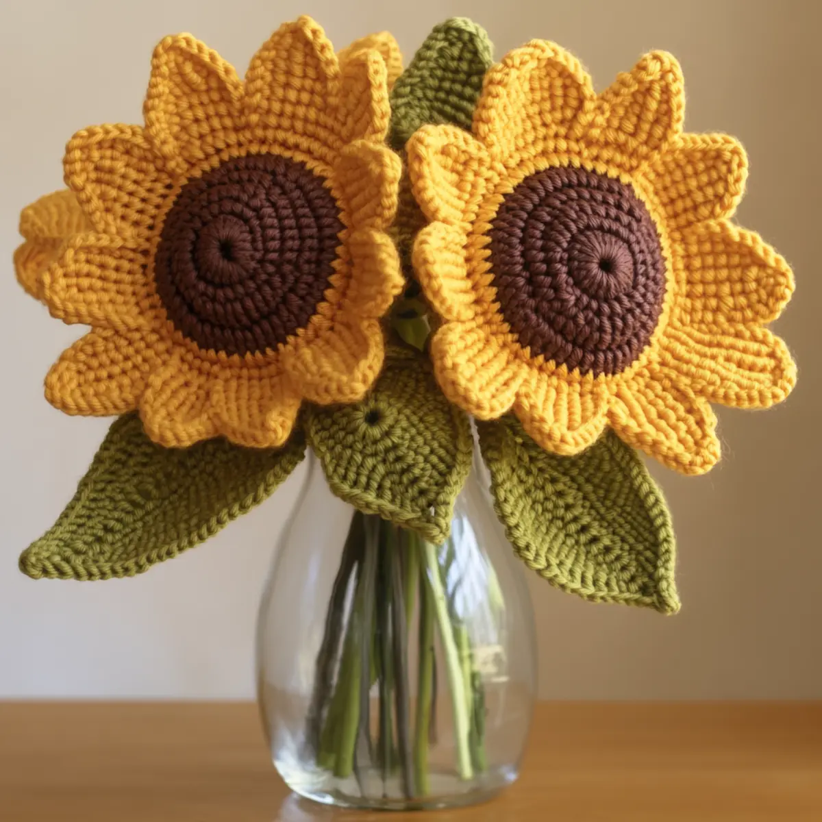 crochet sunflower