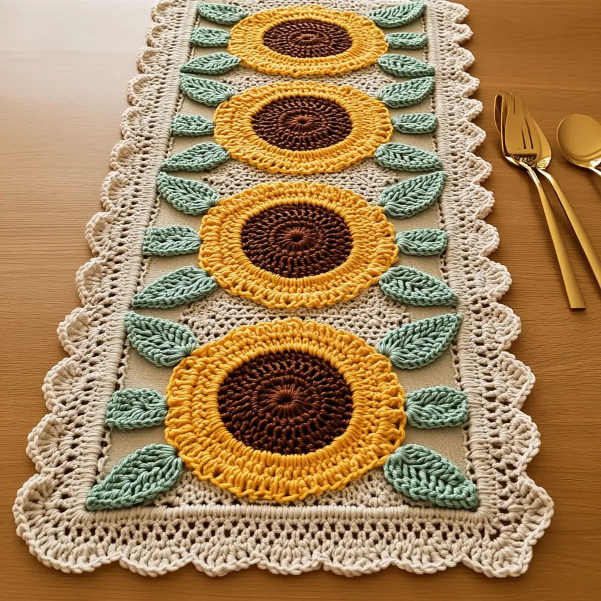 crochet table runner