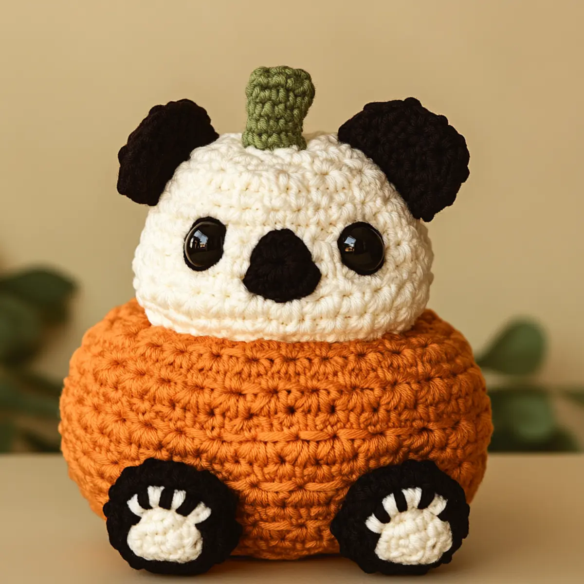 crochet dog pumpkins