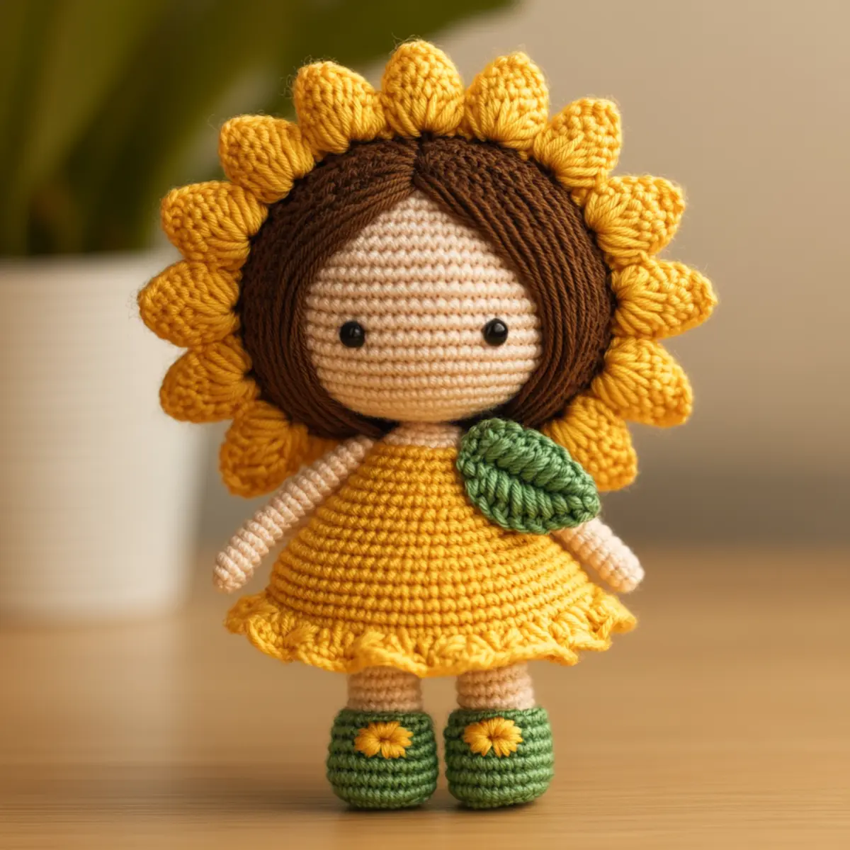 sunflower pocket doll