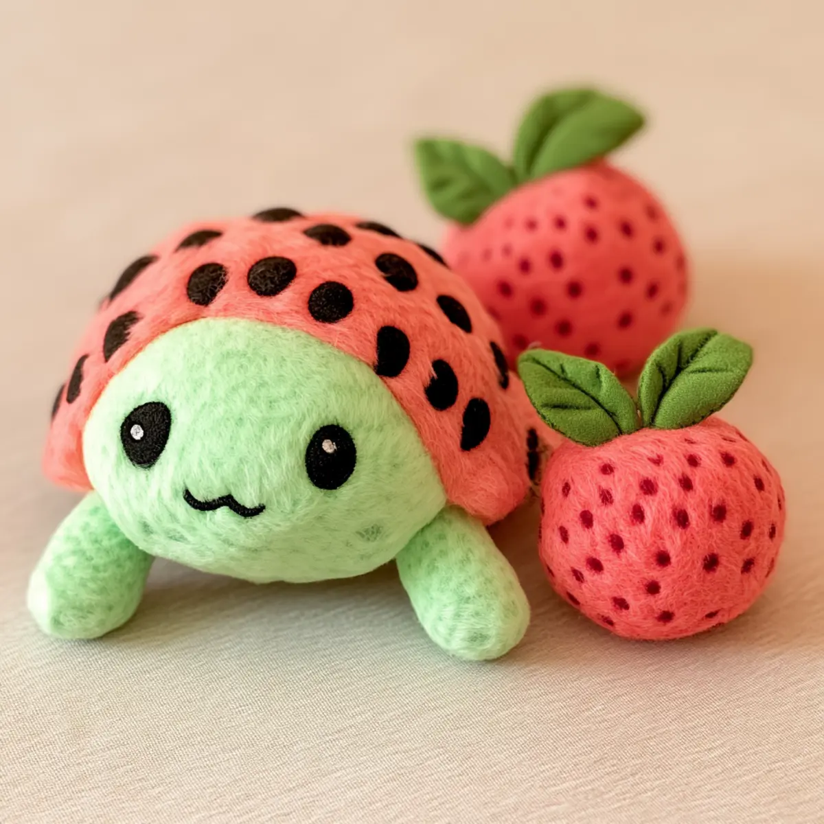 crochet fruit turtles