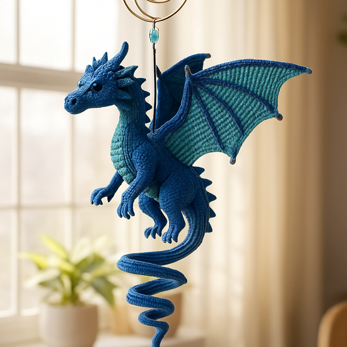 Charming Crochet Hanging Dragon Pattern for Cozy Spaces 🐉✨