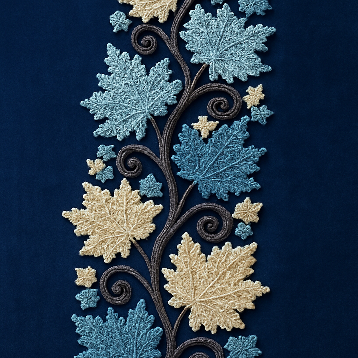 Cozy Crochet Maple Leaf Vine: Autumn Beauty in Your Home