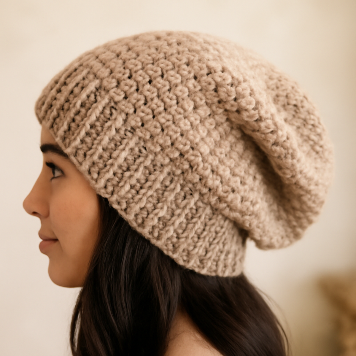 Cozy Crochet Slouchy Beanie: A Warm Weekend Project