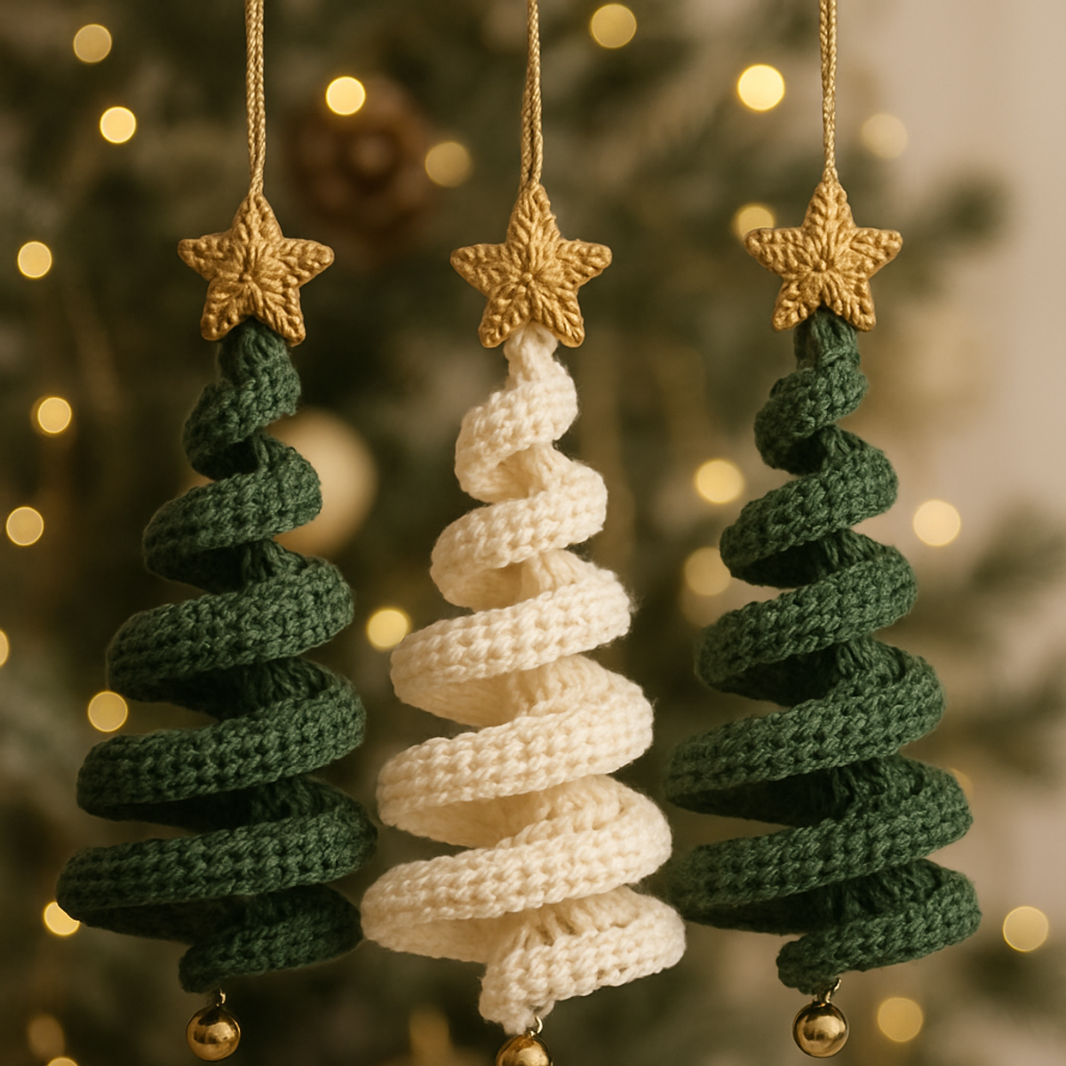 Cozy Crochet Spiral Christmas Tree Ornament: Full Pattern