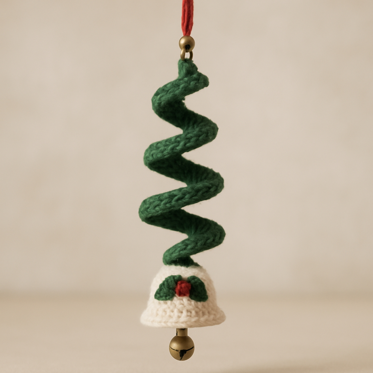 Cozy Crochet Spiral Christmas Tree Ornament Delight