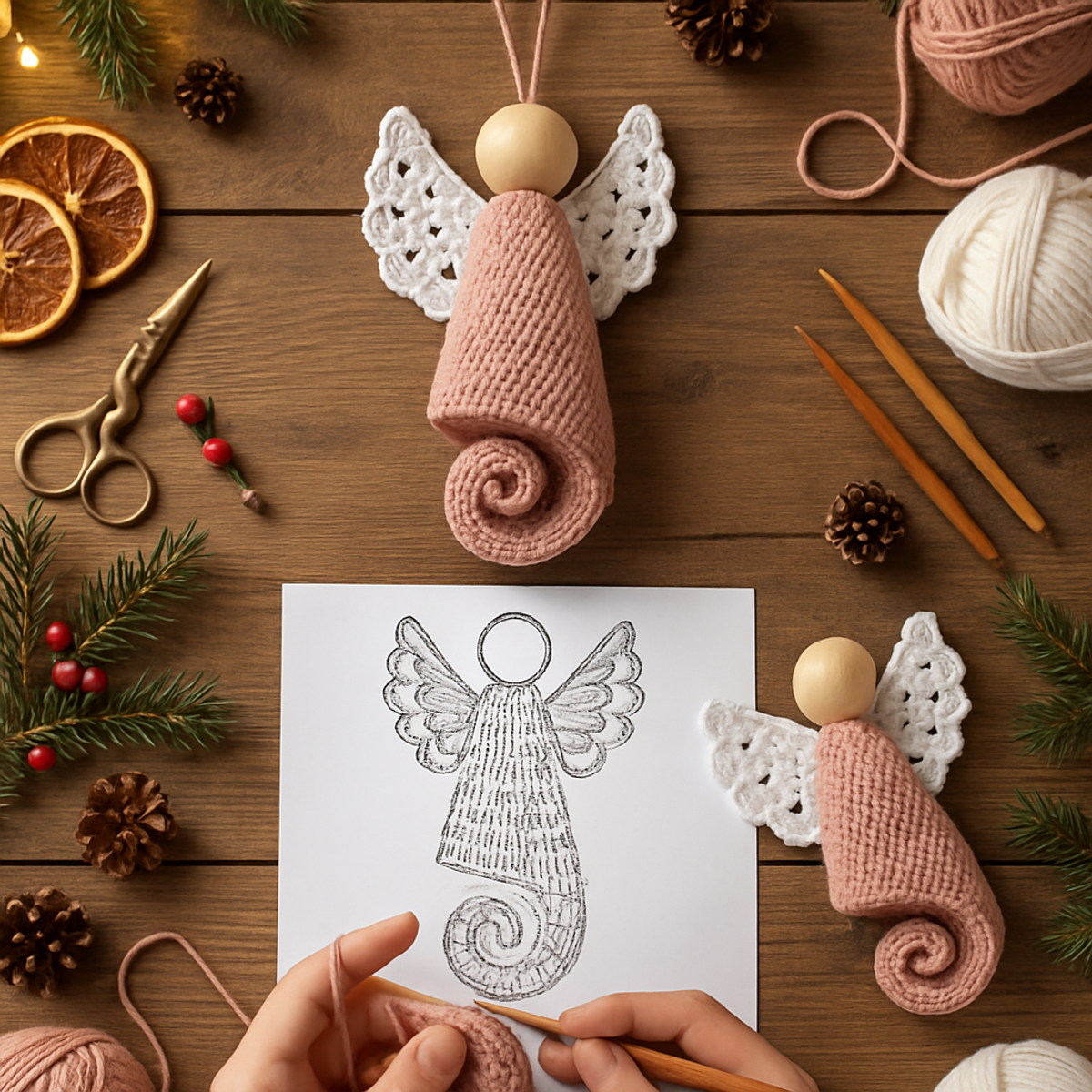 Charming Easy Crochet Christmas Angel Ornament to Adorn Your Tree