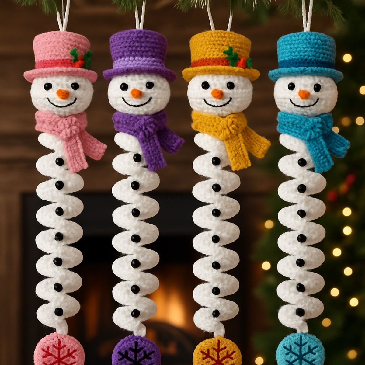 Cozy Snowman Ornament Crochet Pattern for Festive Cheer