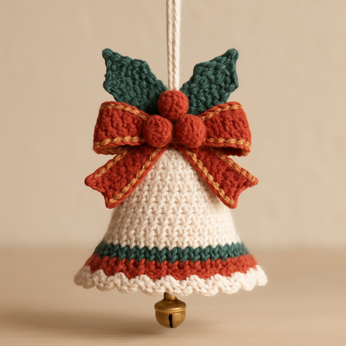 Flared Bell Crochet Ornament: Simple Increases, No Sew!