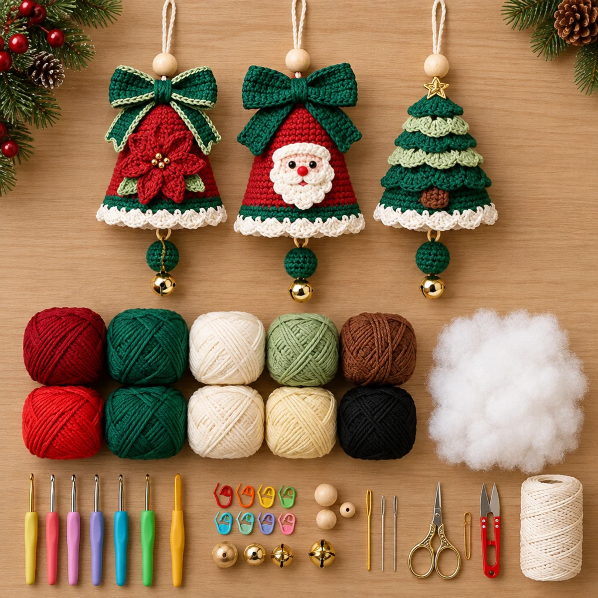 Charming Christmas Bell Crochet Ornaments: Festive Decor Made Easy article image 2