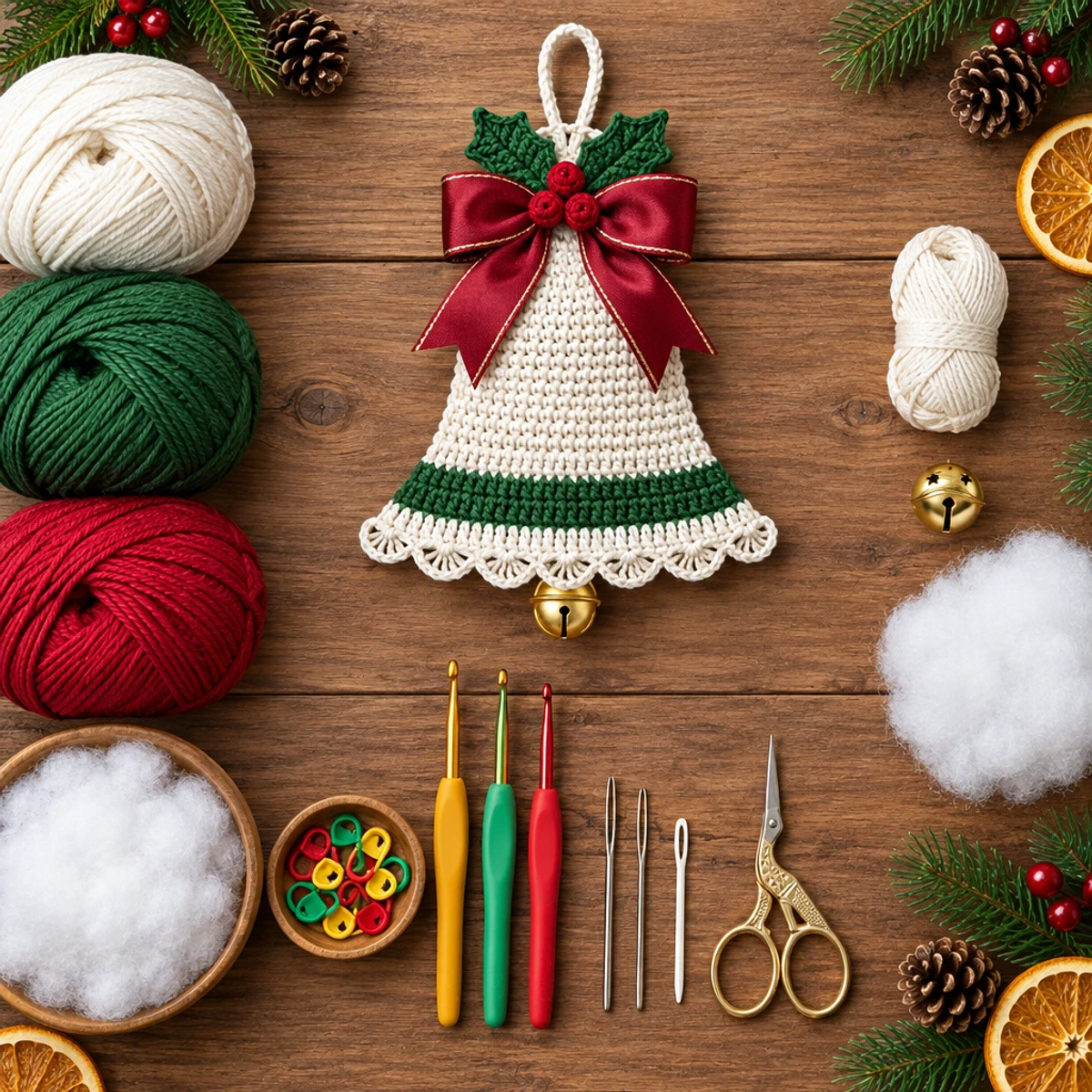 Cozy Christmas Crochet Bell Ornament: A Festive Delight article image 2