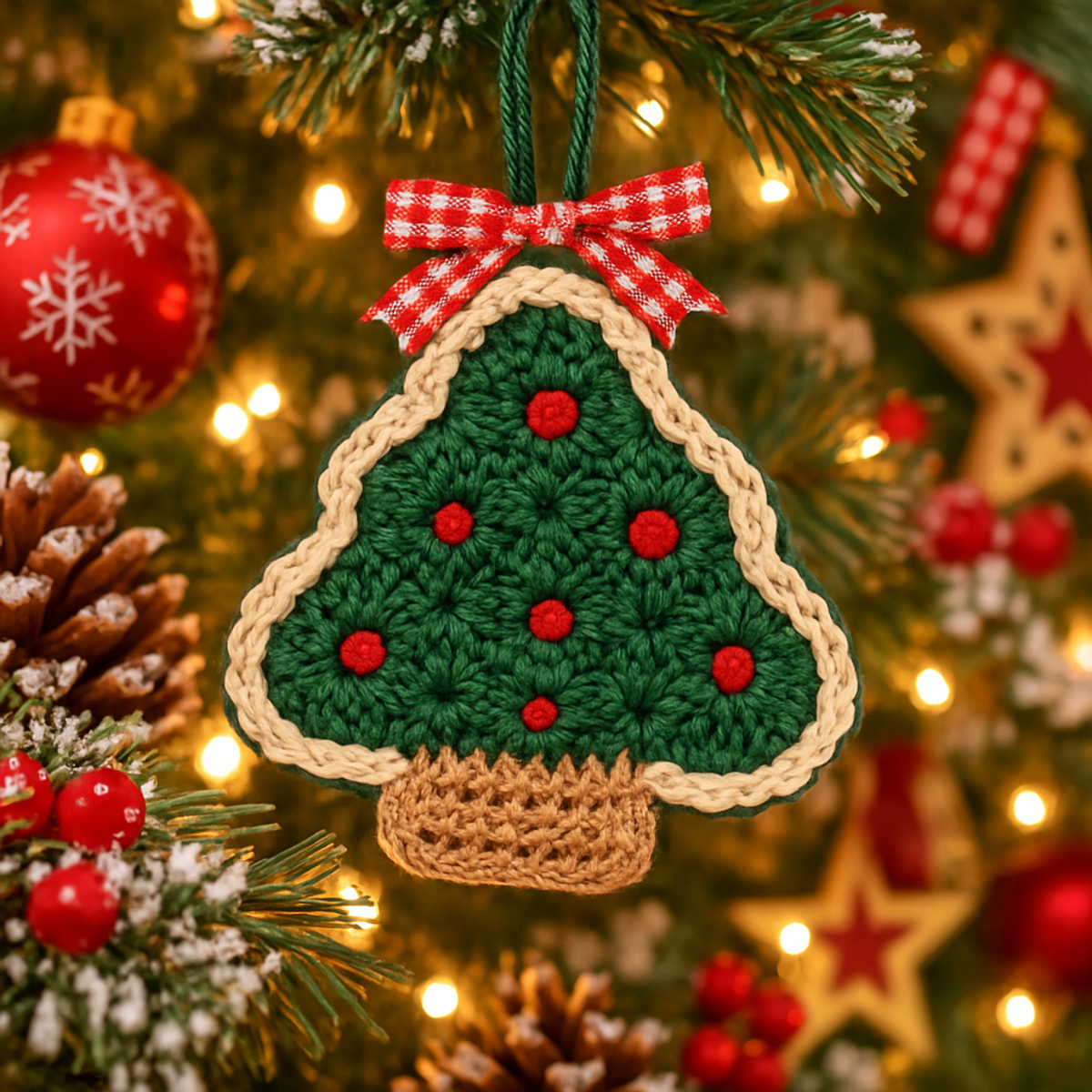 Cozy Crochet Christmas Tree Ornament: A Festive DIY Delight