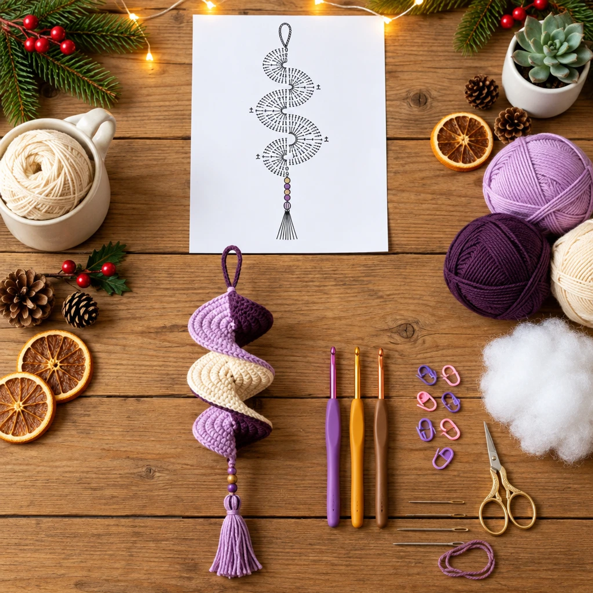 Craft a Cozy Crochet Spiral Wind Spinner in Vibrant Colors! article image 2