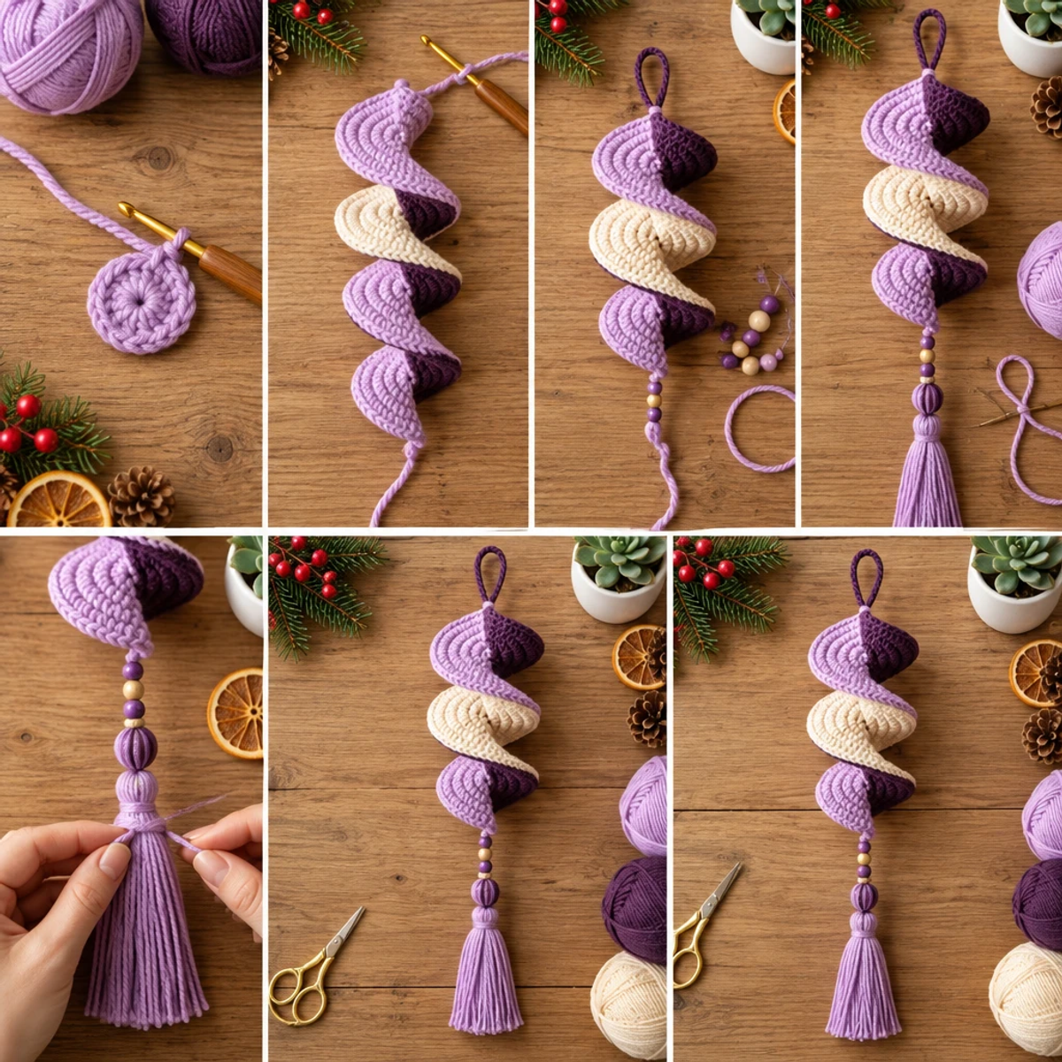 Craft a Cozy Crochet Spiral Wind Spinner in Vibrant Colors! article image 3