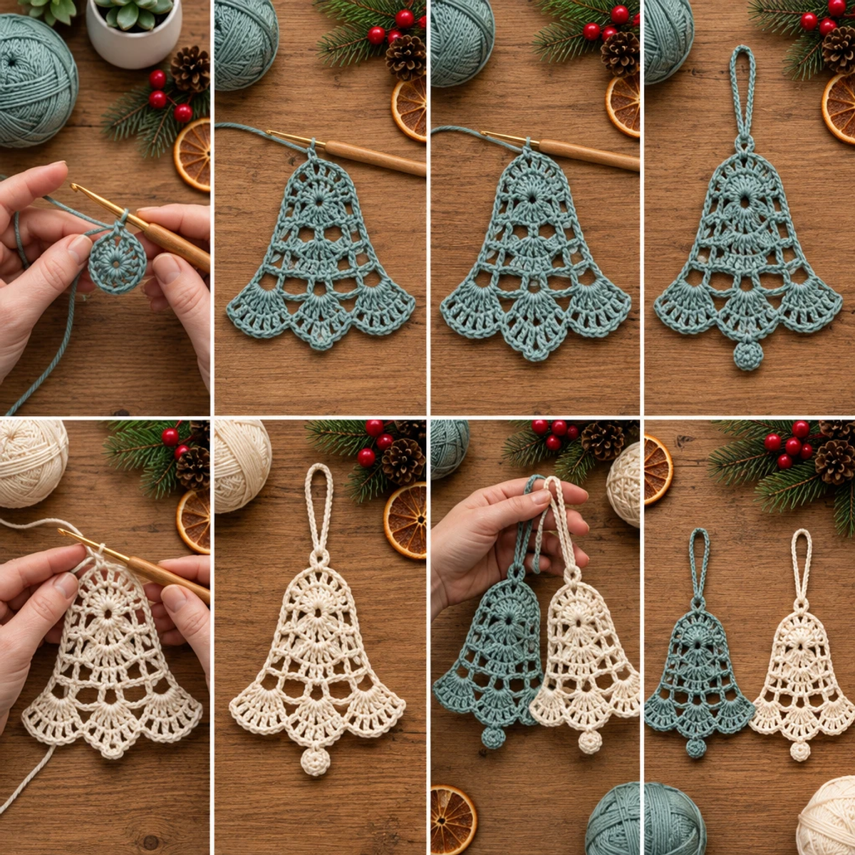 Delicate Crochet Christmas Bell Ornaments: A Cozy DIY Joy article image 3