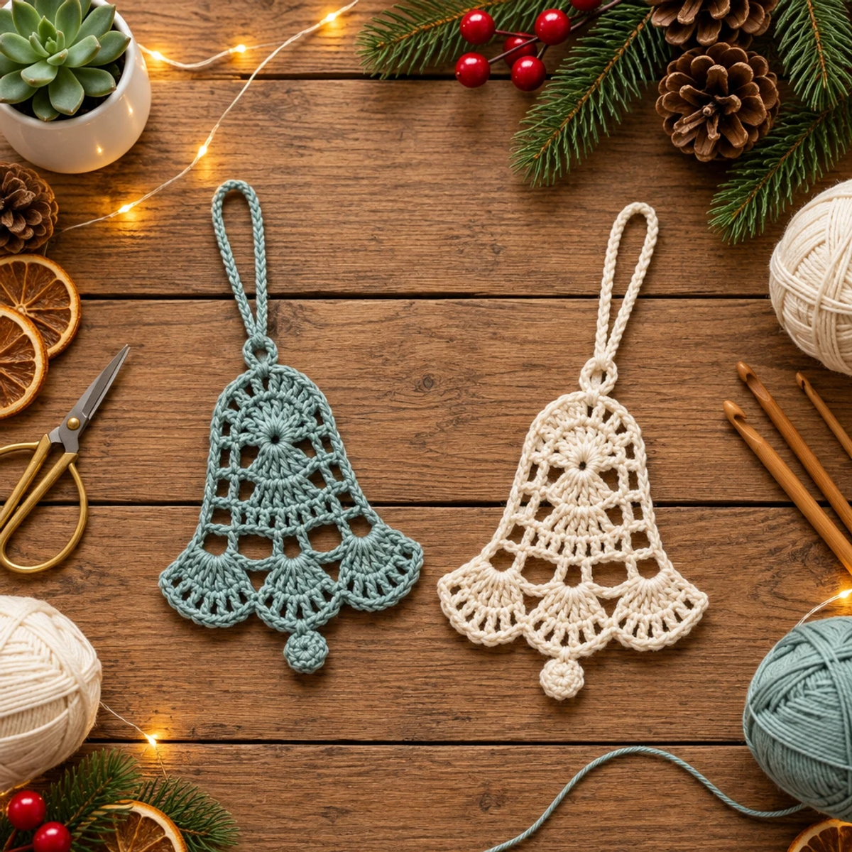 Delicate Crochet Christmas Bell Ornaments: A Cozy DIY Joy article image 4