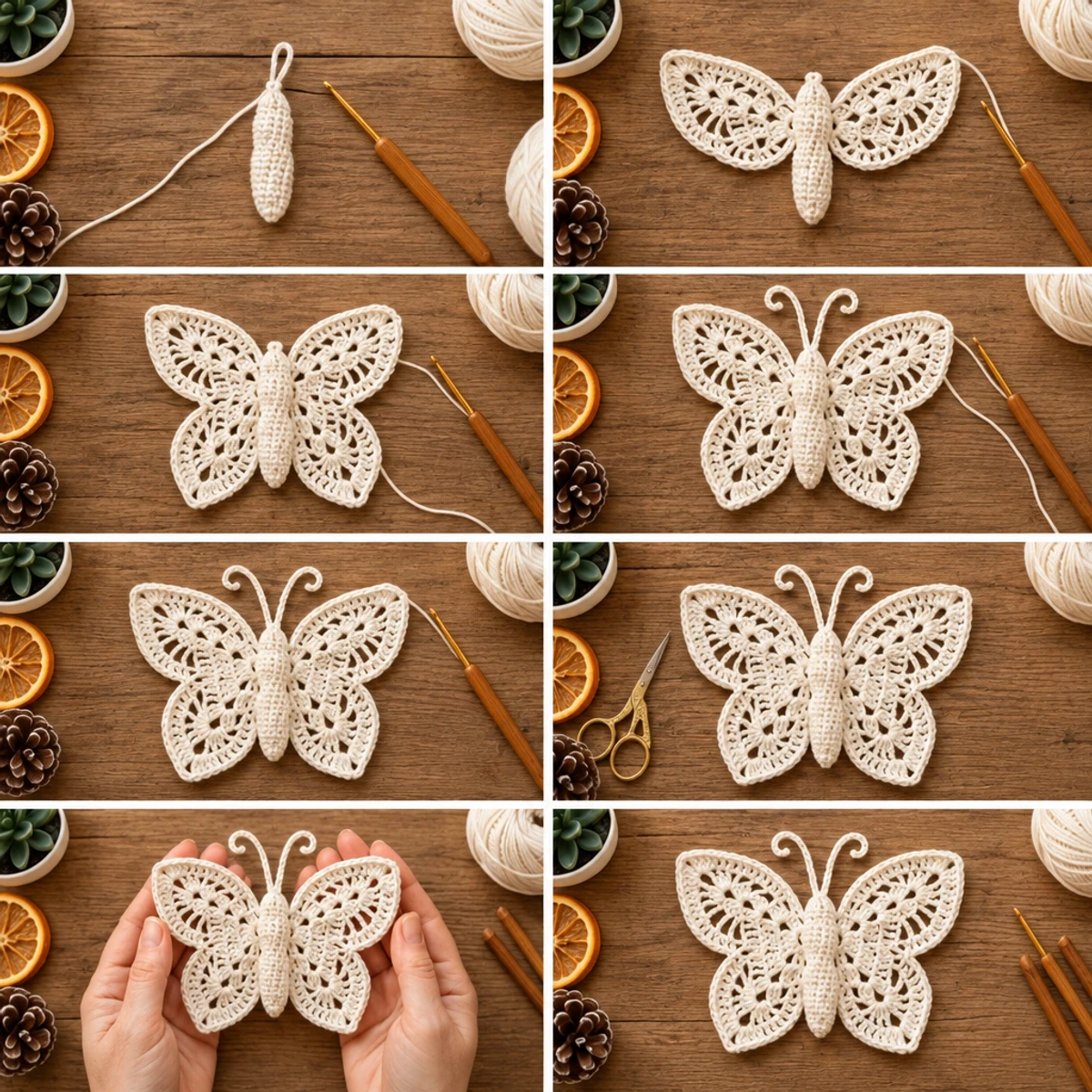 Delicate Lace Crochet Butterfly Ornament: A Cozy Craft Delight article image 3