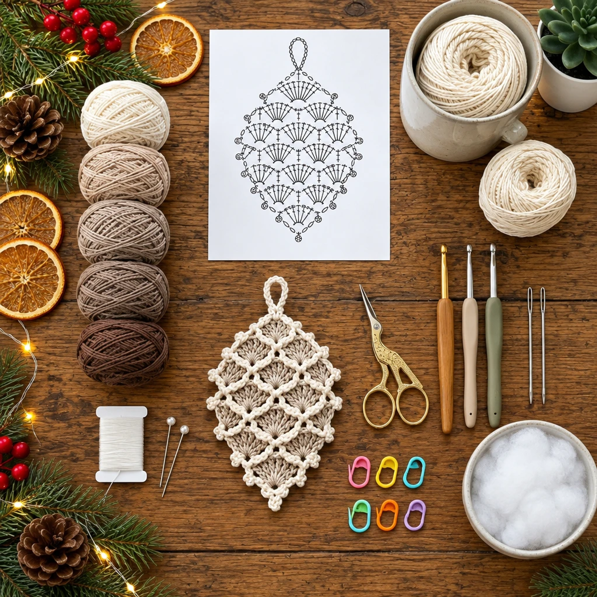 Diamond Lace Crochet Christmas Ornament: A Cozy Holiday Craft article image 2
