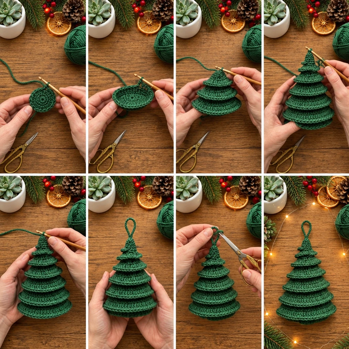 Handcrafted Spiral Tree Ornament for Holiday Cheer article image 3