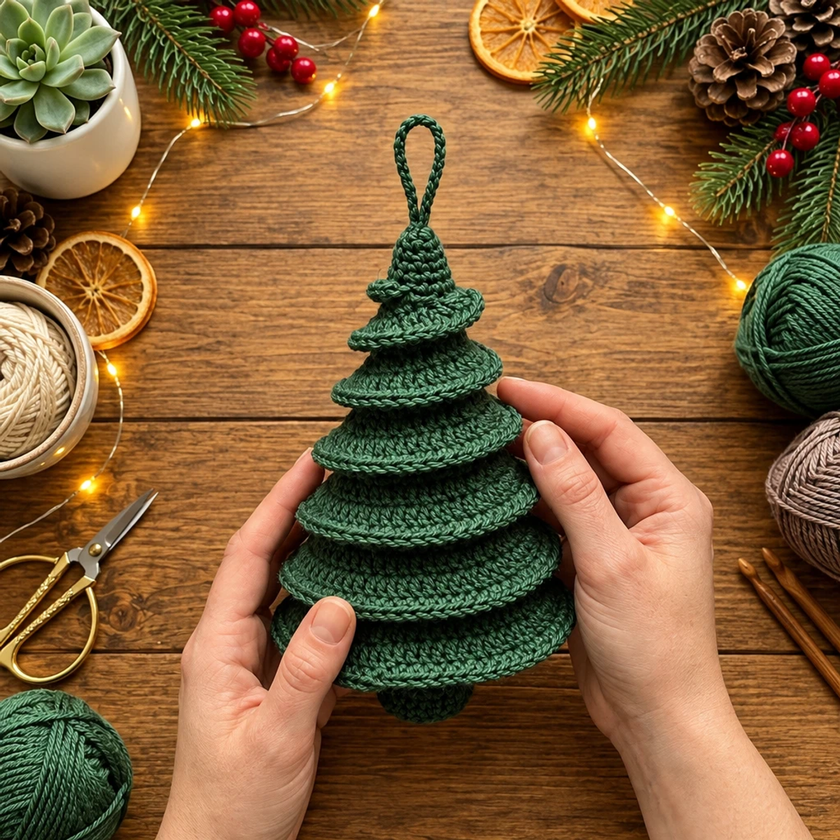 Handcrafted Spiral Tree Ornament for Holiday Cheer article image 4