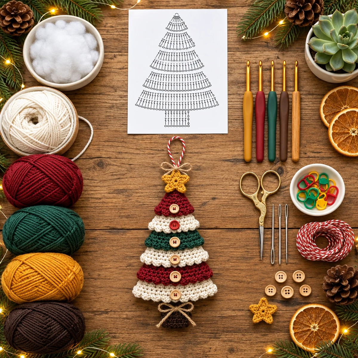 Charming Multi-Tier Crochet Christmas Tree Decoration article image 2