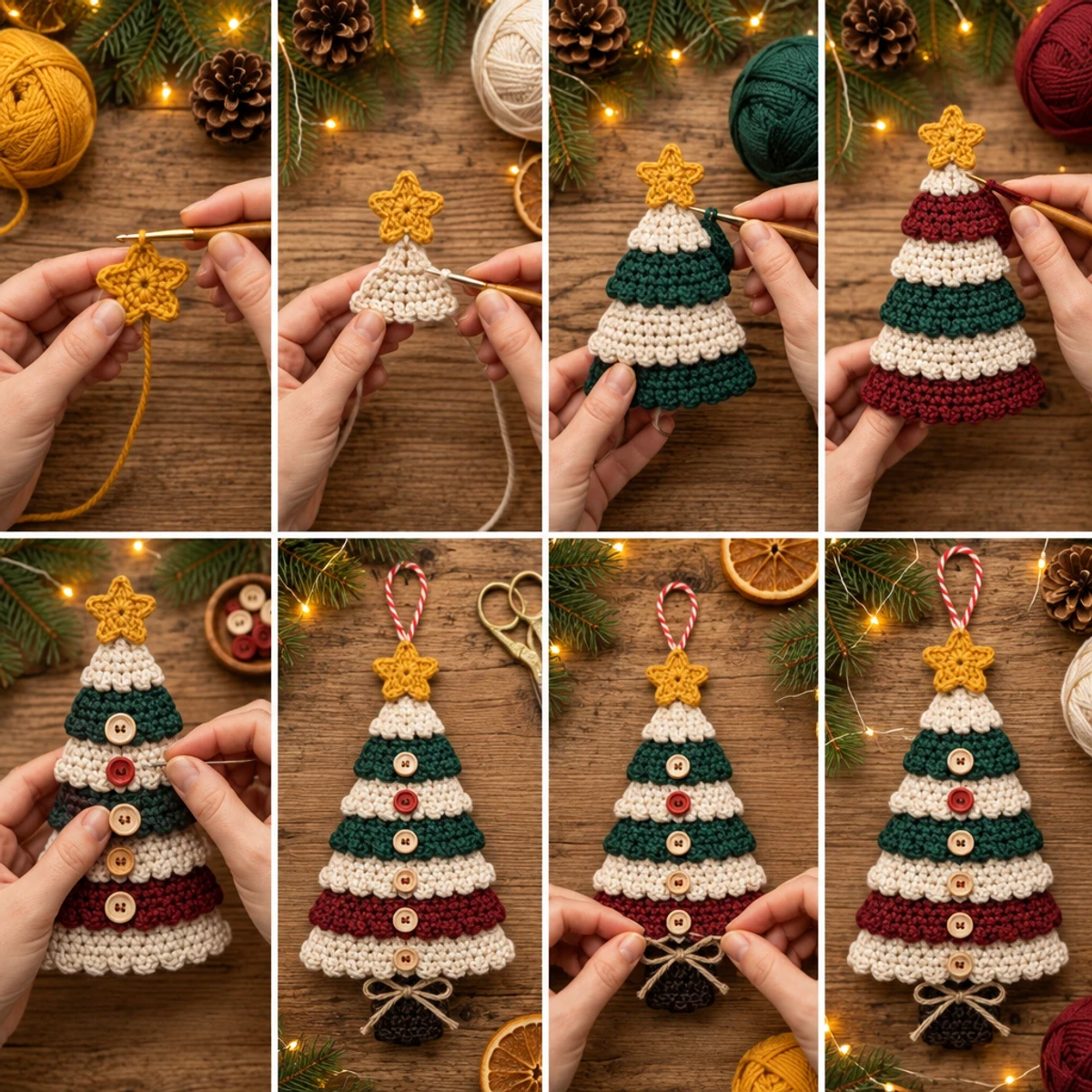 Charming Multi-Tier Crochet Christmas Tree Decoration article image 3