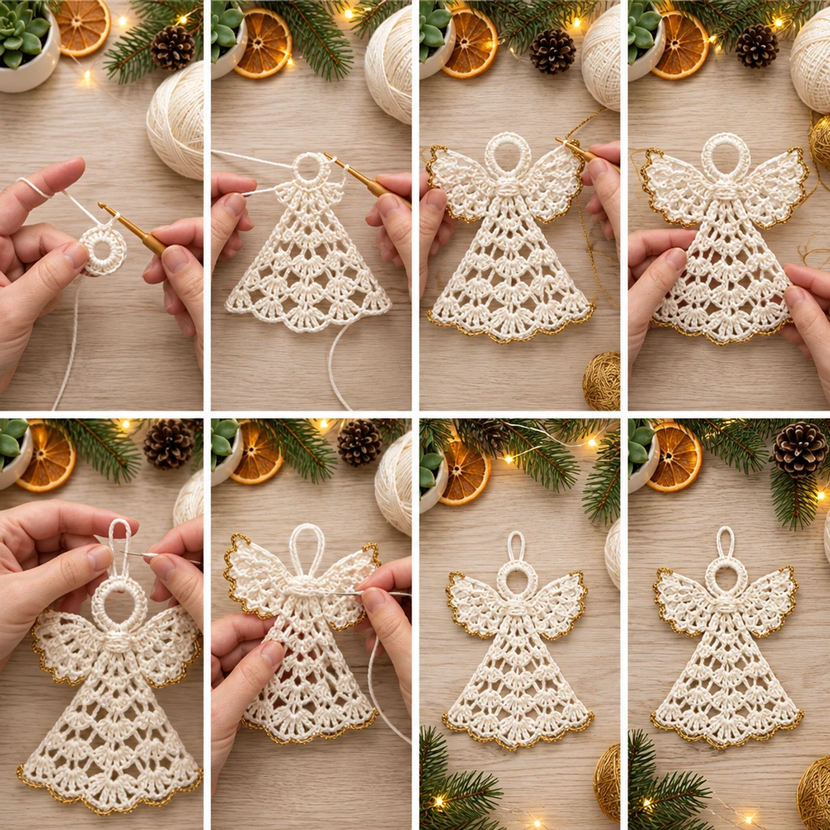 Charming White Christmas Crochet Angel Ornament for Beginners article image 3